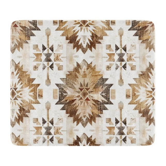 Planche À Découper Cream Brown Native Tribal (Devant)