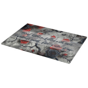 Planche À Découper Créez Vos Propres Roses Rouges Chauves-Souris Goth