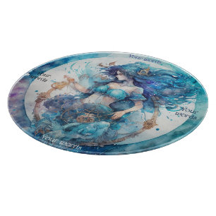 Planche À Découper Créez votre propre carte d'autel violet et bleu Aq