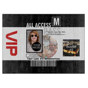 Planche À Découper Créez votre propre carte VIP Pass 8 façons de pers