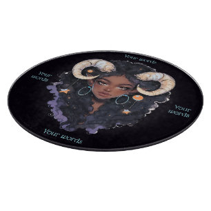 Planche À Découper Créez Votre Propre Femme Afro-Américaine Capricorn
