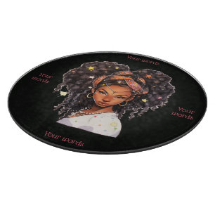 Planche À Découper Créez Votre Propre Femme Afro-Américaine Vierge