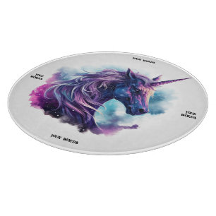 Planche À Découper Créez Votre Propre Licorne Violette Mythique