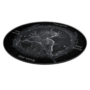 Planche À Découper Créez Votre Propre Panneau d'Autel Mystique du Sag