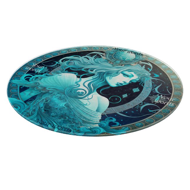 Planche À Découper Créez votre propre plateau d'autel d'Aquarius céle (Coin)