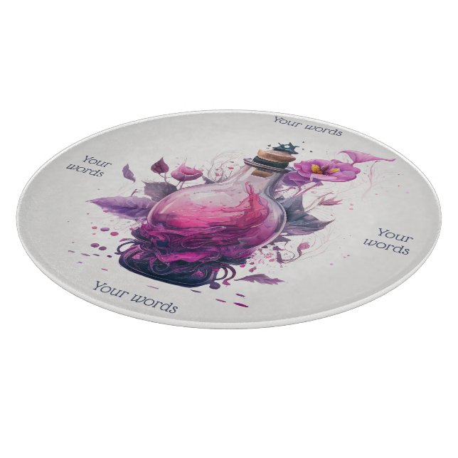 Planche À Découper Créez votre propre potion florale Bouteille Apothe (Coin)
