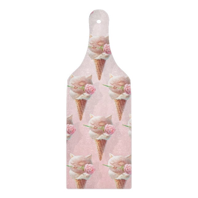 Planche À Découper Crème de glace Kitty - Rosy & Dreamy (Devant)