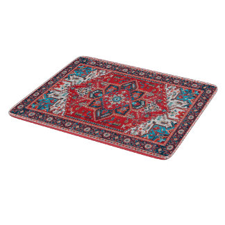 Planche À Découper Crimson Heirloom : Patrimoine marocain Rug Art