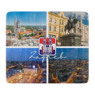 Planche À Découper Croatie   Hrvatska   Zagreb   Capitale de la Croat