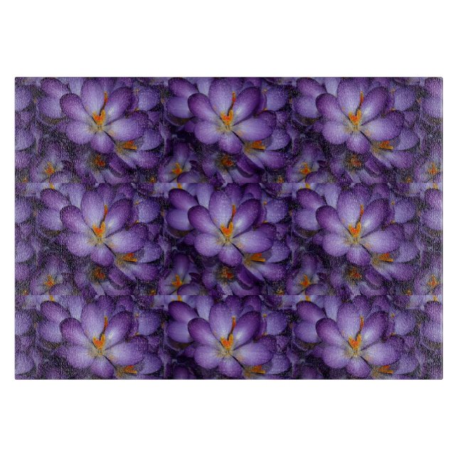 Planche À Découper Crocus pourpres (Devant)