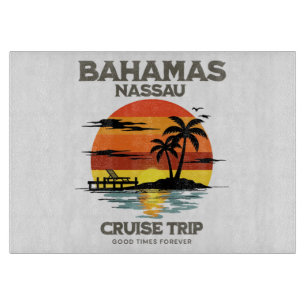 Planche À Découper Croisière coucher de soleil dans le port des Baham
