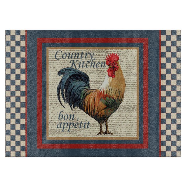 Planche À Découper Cuisine-Coq de pays (Devant)