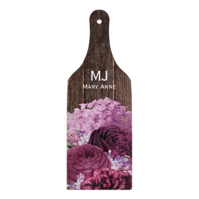 Planche À Découper Cuisine de campagne fleurie rose DO-IT-YOURSELF no (Devant)