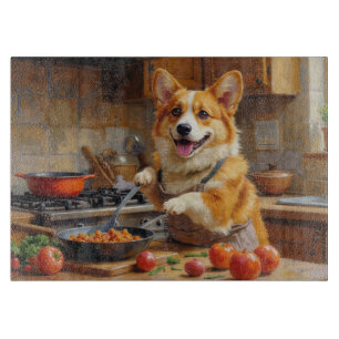 Planche À Découper Cuisine de Corgi dans la Cuisine