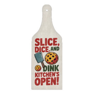 Planche À Découper Cuisine de Pickleball : Pagaie Drôle Ouverte