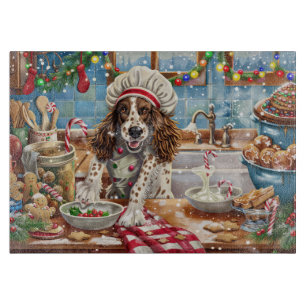 Planche À Découper Cuisine de vacances Setter anglais : Festive Chris