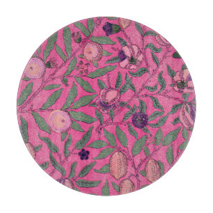 PLANCHE À DÉCOUPER CUISINE EN VERRE : WILLIAM MORRIS : POMEGRANATE