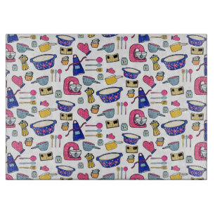 Planche À Découper Cuisine Lumineuse Ustensiles Chef Cake Baker