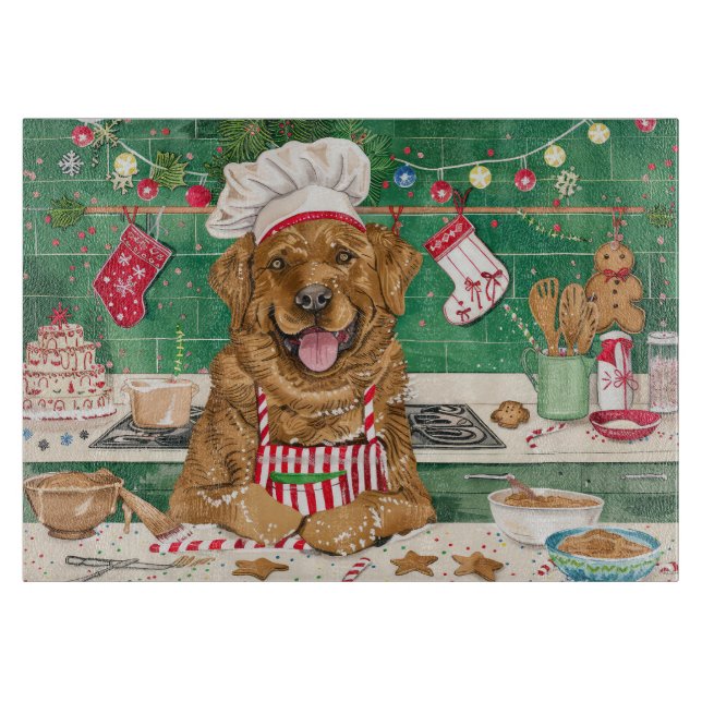Planche À Découper Cuisine rétritrice de la baie de Chesapeake : Noël (Devant)