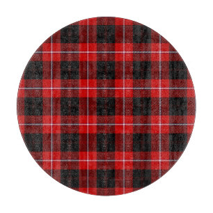 Planche À Découper Cunningham Tartan rouge noir