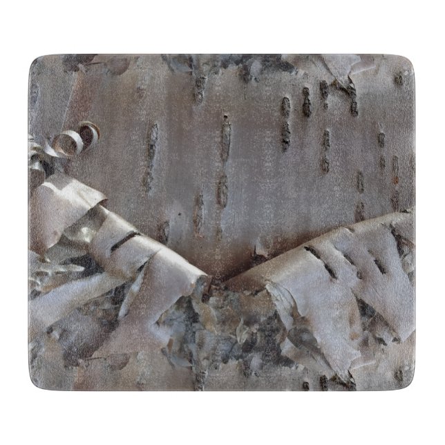 Planche À Découper Curly Birch Bark Tree Rustic (Devant)