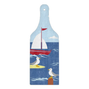 Planche À Découper Cute Bateau Art Balnéaire