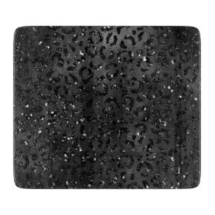 Planche À Découper Cute Black Cheetah Leopard Peau Imprimer Animal
