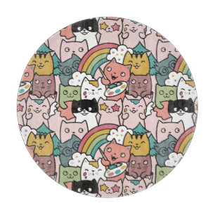 Planche À Découper Cute Cats Cutting Board