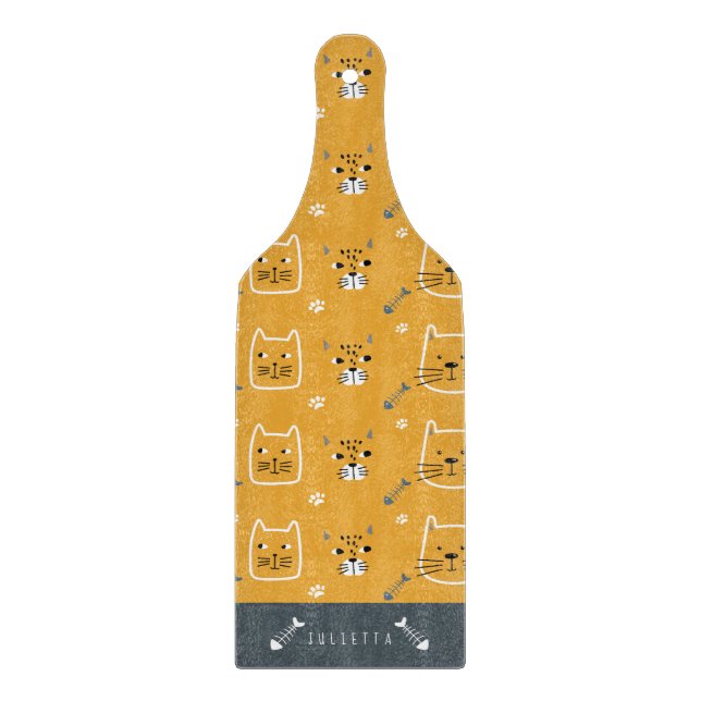 Planche À Découper Cute Cats Motif moderne Personnalisé (Devant)