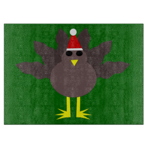Planche À Découper Cute Christmas Turquie Découpe en verre