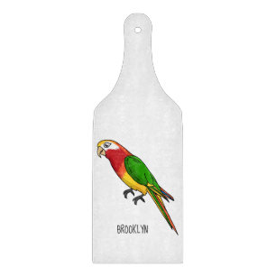 Planche À Découper Cute happy parrot