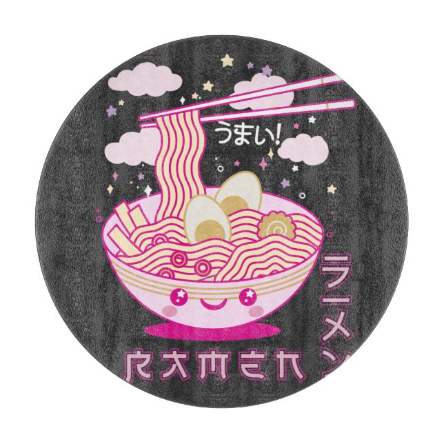 Planche À Découper Cute Kawaii Ramen Anime nouilles Ramen Filles, Ado (Devant)