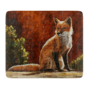 Planche À Découper Cute Red Fox