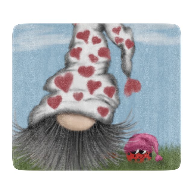 Planche À Découper Cute Valentine Gnome (Devant)