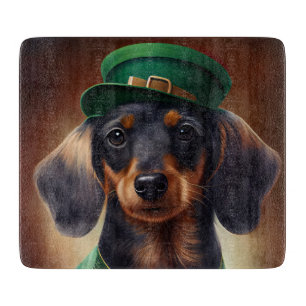 Planche À Découper Dachshund Dog en tenue de la Saint Patrick