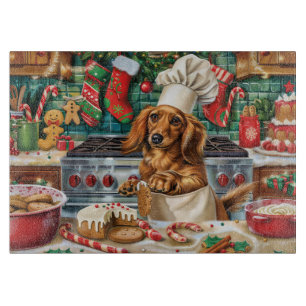 Planche À Découper Dachshund Gîtes : Noël festif