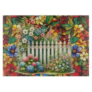 Planche À Découper Dans Le Jardin