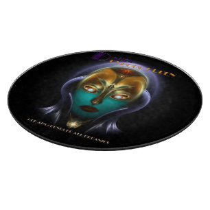 Planche À Découper Daria Cyborg Queen rond de verre de coupe