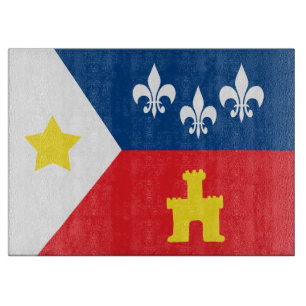 Planche à découper de drapeau d'Acadiana Cajun