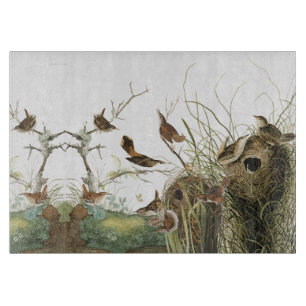 Planche à découper de faune de nids d'oiseaux de