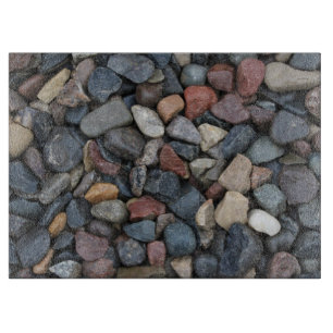 Planche à découper de roche de rivière