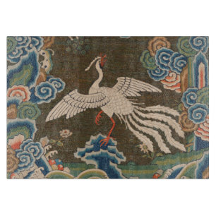 Planche À Découper Décor d'antiquité chinois d'oiseaux