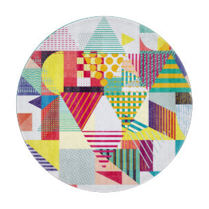 Planche À Découper Décoratif géométrique, abstrait motif sans couture