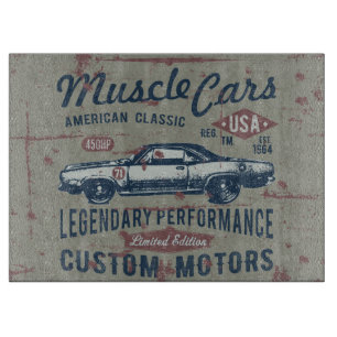 Planche à découper décorative Muscle Car Planches 