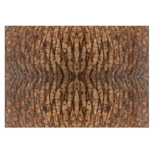 Planche à découper d'écorce de palmier