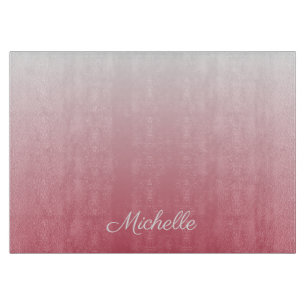 Planche À Découper dégradé personnalisé ombre rose saumon