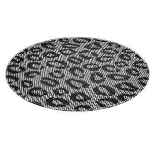 Planche À Découper Dentelle nette noire avec le motif de léopard sur