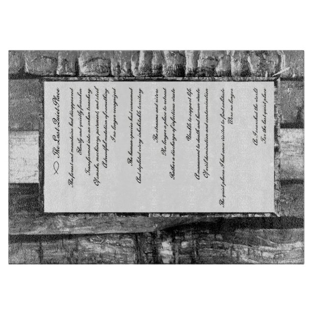 Planche À Découper Dernier endroit calme (Devant)