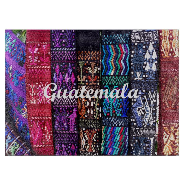 Planche À Découper Des dessins textiles guatémaltèques. (Devant)
