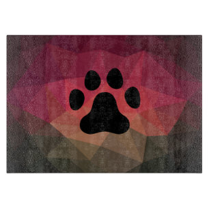 Planche À Découper Design convivial pour les animaux, patte chien/cha